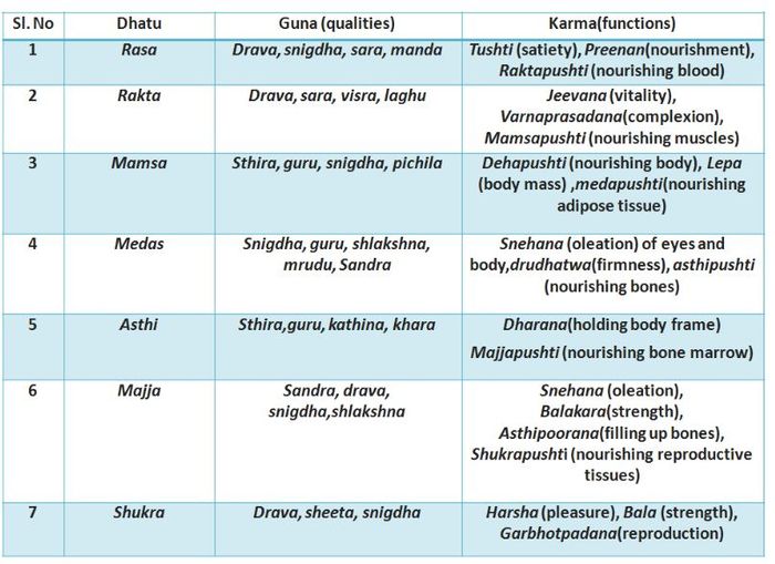 image 1:Guna and Karma of Dhatu